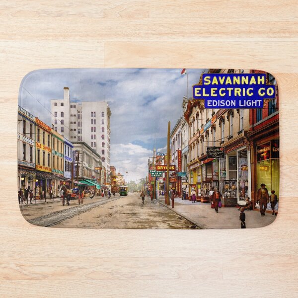 Item preview, City - Savannah, GA Broughton Street 1907 designed and sold by Mike Savad Photography.