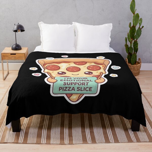 Item preview, Emotional Support Pizza Slice – Cute Kawaii Comfort Food Humor designed and sold by DavmaxDesign.