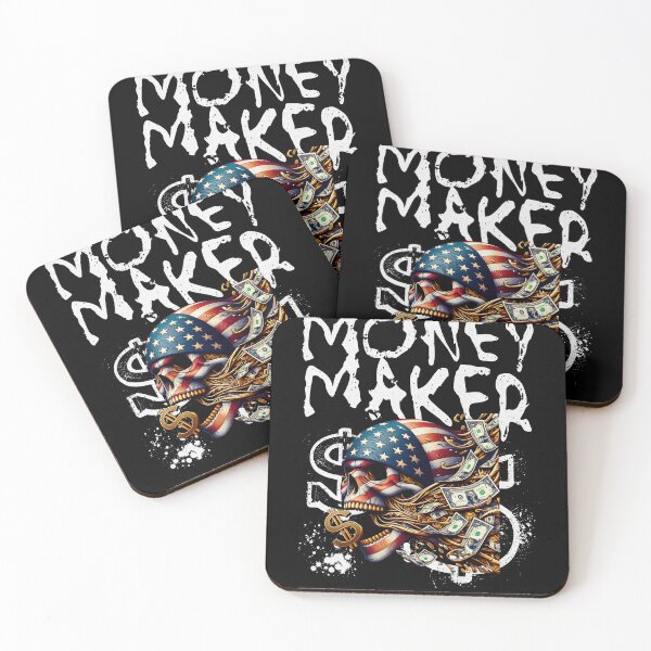 Item preview, Money Maker Skull – Hustle Wealth Streetwear Design designed and sold by ThreadAuraES.