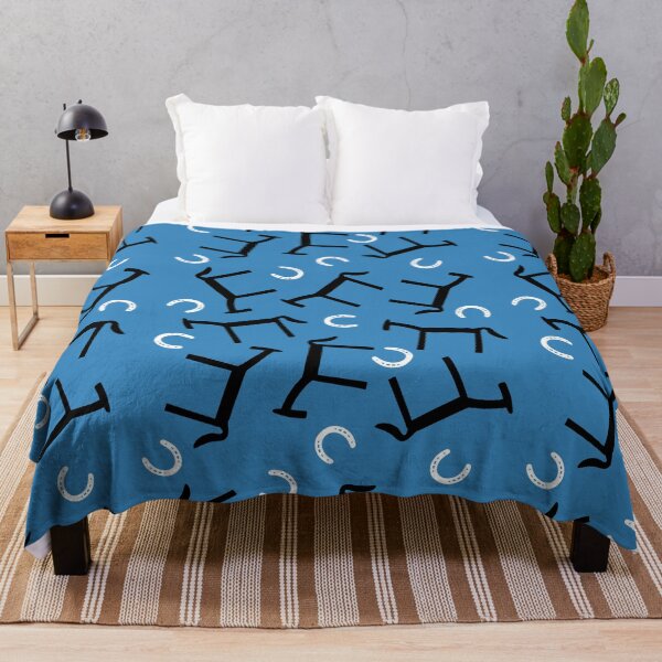 Item preview, Cute horse blue seamless pattern designed and sold by SeamlessDsign.