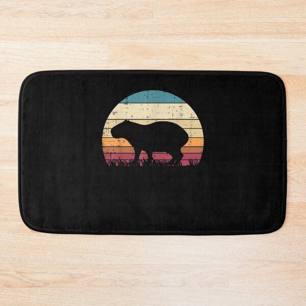 Item preview, Capybara Silhouette Sunset Retro Capy Rodent Men Women Kids designed and sold by Cheesymatiion.