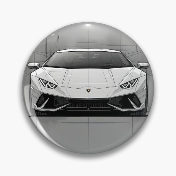 Item preview, Lamborghini Huracan Blueprint Poster Supercar Technical Drawing designed and sold by Motorline44.