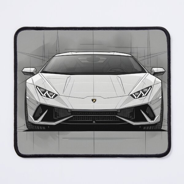 Item preview, Lamborghini Huracan Blueprint Poster Supercar Technical Drawing designed and sold by Motorline44.