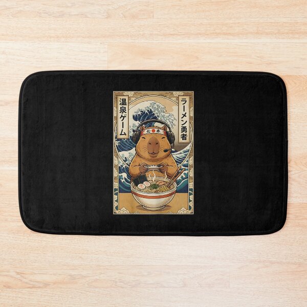 Item preview, Kawaii Japanese Ramen Capybara Anime Retro Gaming for Men designed and sold by Cheesymatiion.