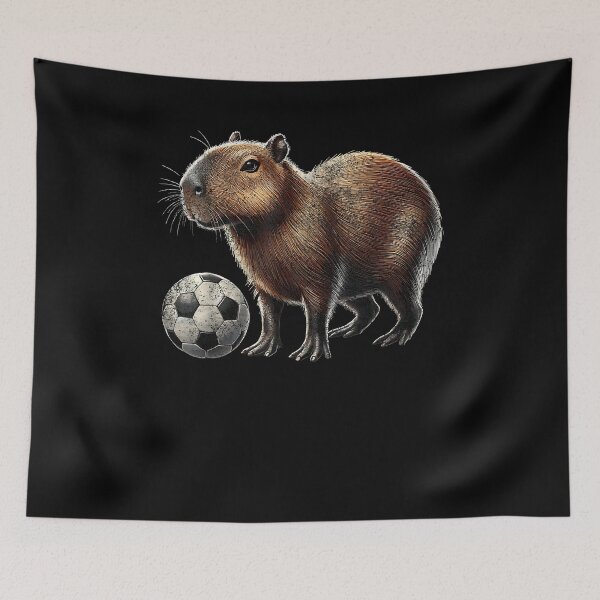Item preview, Retro Capybara Soccer designed and sold by Cheesymatiion.