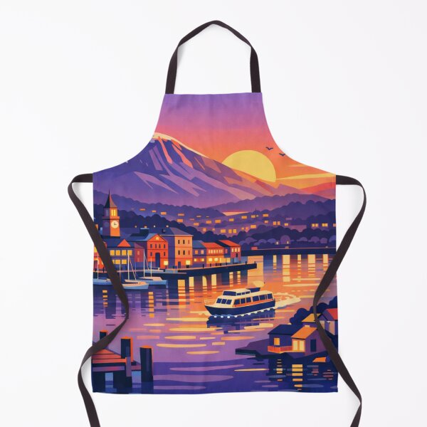 Item preview, Hobart - Illustration Postcard designed and sold by MatthewHeights.