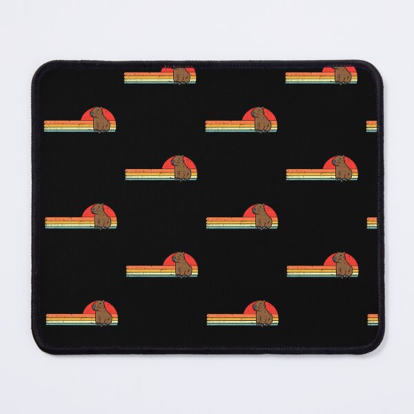 Item preview, Capybara Chest Sunset Retro Capy Rodent Men Women Kids Youth designed and sold by Cheesymatiion.