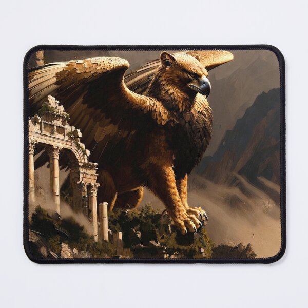 Item preview, Majestic Griffin Fantasy Creature Art designed and sold by semenol.
