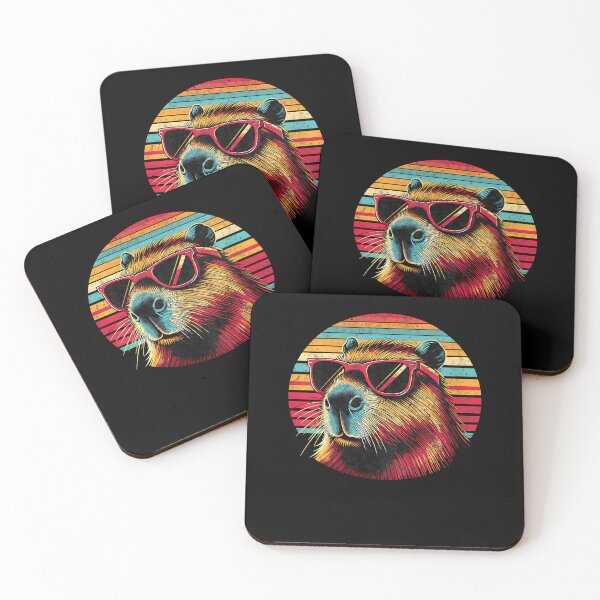 Item preview, Capybara Retro Sunglasses designed and sold by Cheesymatiion.