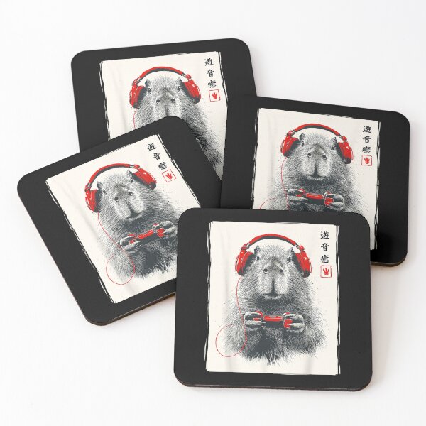 Item preview, Japanese Capybara Gamer Video Games Graphic Funny Capybara designed and sold by Cheesymatiion.