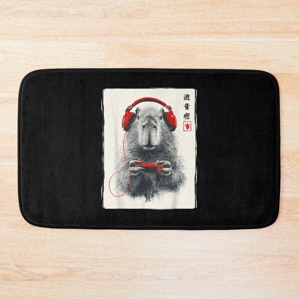 Item preview, Japanese Capybara Gamer Video Games Graphic Funny Capybara designed and sold by Cheesymatiion.