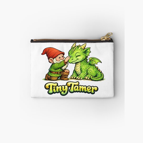 Item preview, Tiny Tamer Cute Gnome and Baby Dragon Fantasy Illustration designed and sold by Moriarty's Digital Visions.