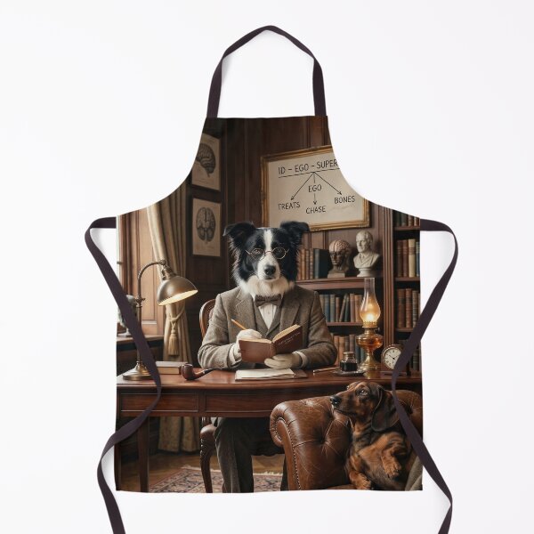 Item preview, The Dogchianalyst | Funny Border Collie Psychoanalyst Art designed and sold by Yassine Ardi.