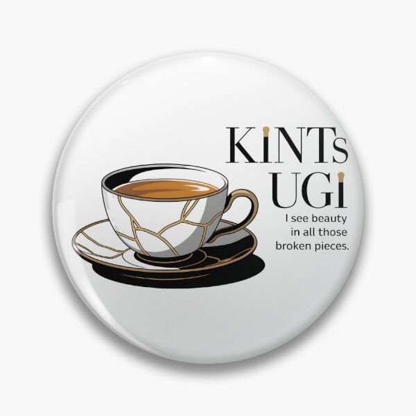 Item preview, Kintsugi Tea Cup – Beauty in Broken Pieces Japanese Philosophy designed and sold by ArcticFoxStudio.
