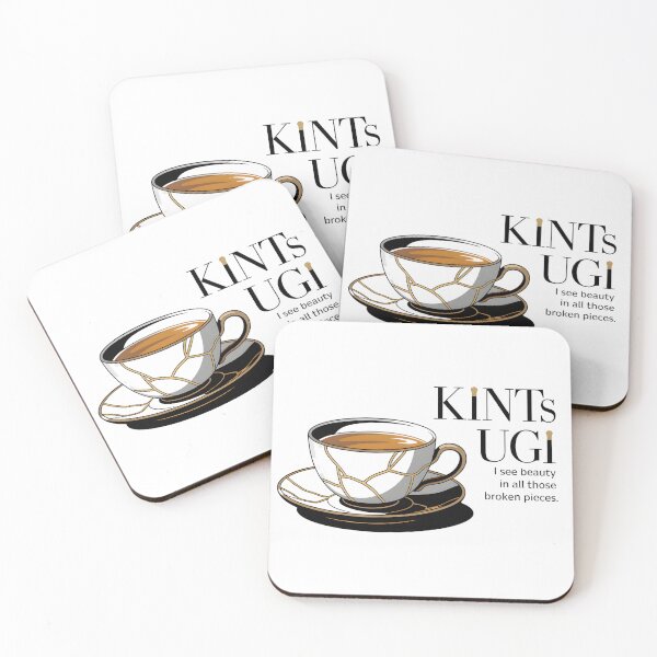 Item preview, Kintsugi Tea Cup – Beauty in Broken Pieces Japanese Philosophy designed and sold by ArcticFoxStudio.