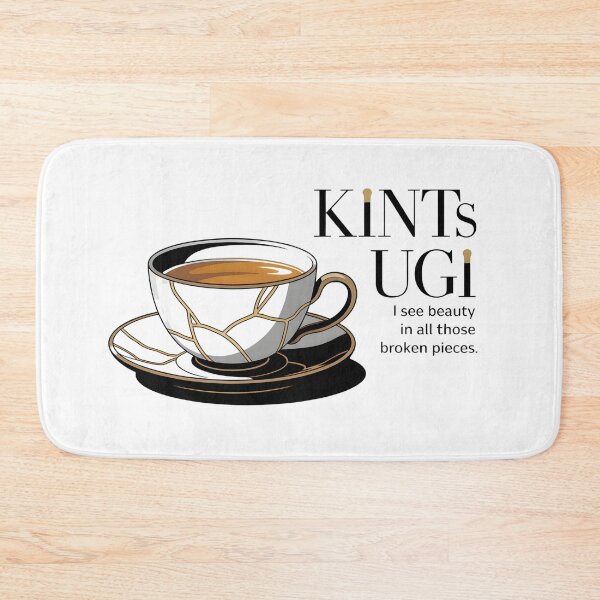 Item preview, Kintsugi Tea Cup – Beauty in Broken Pieces Japanese Philosophy designed and sold by ArcticFoxStudio.