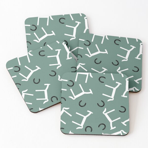 Item preview, Cute horse green seamless pattern designed and sold by SeamlessDsign.