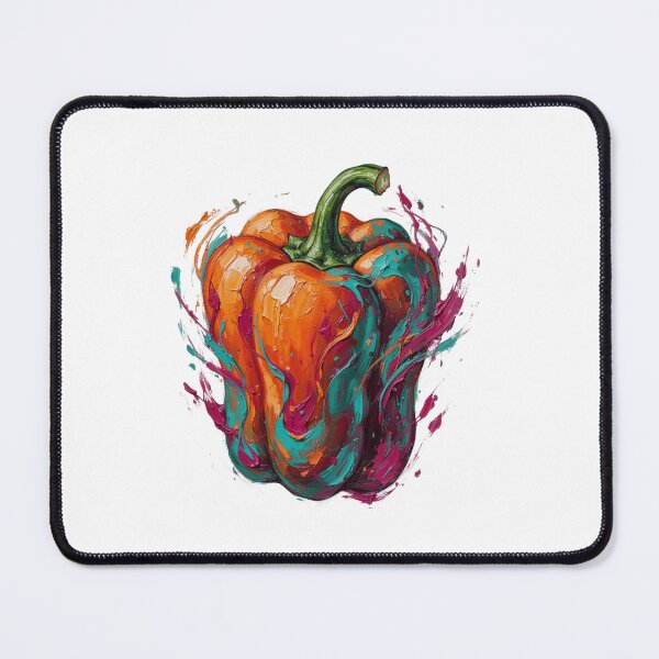 Item preview, Colorful Abstract Bell Pepper – Paint Splash Food Art designed and sold by Activity01.