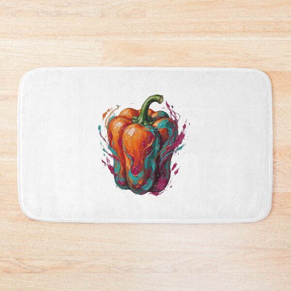 Item preview, Colorful Abstract Bell Pepper – Paint Splash Food Art designed and sold by Activity01.