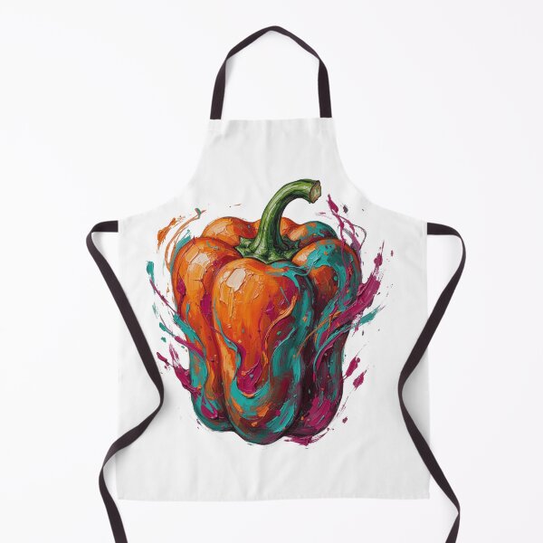 Item preview, Colorful Abstract Bell Pepper – Paint Splash Food Art designed and sold by Activity01.