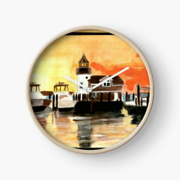 Maritime Dusk Clock