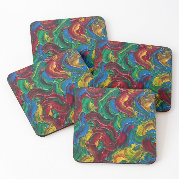 Item preview, Color Rush: Abstract Impasto Paint Swirls designed and sold by ResonateUK.