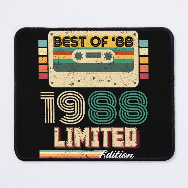 Item preview, Best Of 1988 Limited Edition Retro Cassette Vintage Birthday Gift designed and sold by MixedVibes Co..
