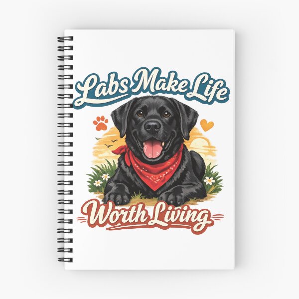 Item preview, Labs Make Life Worth Living – Cute Black Labrador Retriever Dog Lover Shirt designed and sold by 486DesignCo.