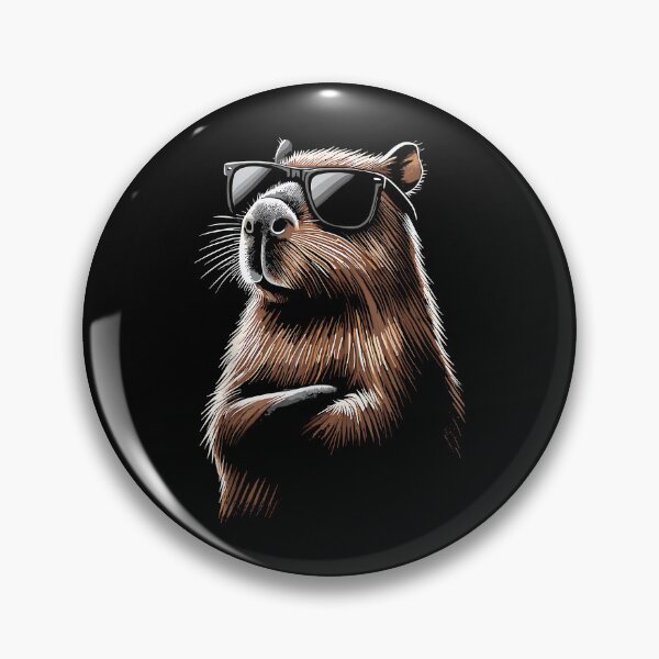 Item preview, Capybara Lover with Sunglasses designed and sold by Cheesymatiion.
