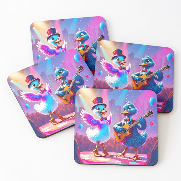 Item preview, Ducks playing guitar and dancing on stage designed and sold by Creative Visualize.
