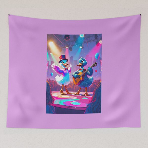 Item preview, Ducks playing guitar and dancing on stage designed and sold by Creative Visualize.