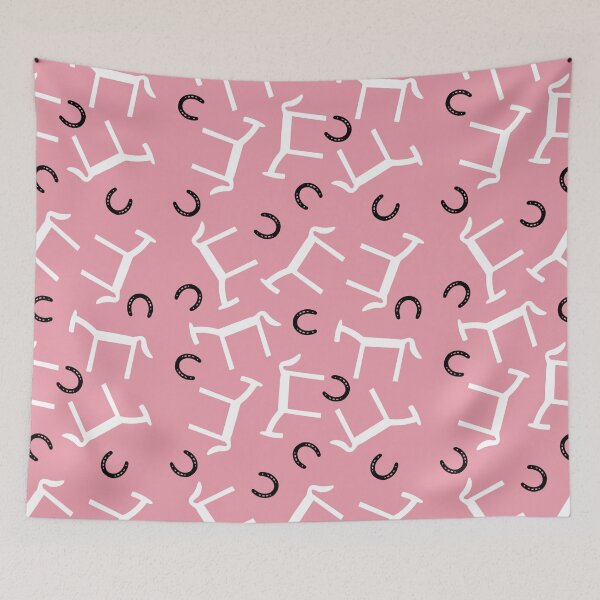 Item preview, Cute horse pink seamless pattern designed and sold by SeamlessDsign.