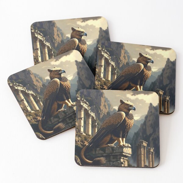 Item preview, Fantasy Griffin Watching the Ruins designed and sold by semenol.