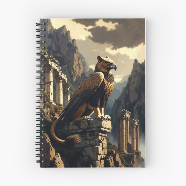 Item preview, Fantasy Griffin Watching the Ruins designed and sold by semenol.