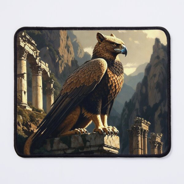 Item preview, Fantasy Griffin Watching the Ruins designed and sold by semenol.