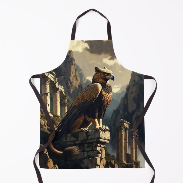 Item preview, Fantasy Griffin Watching the Ruins designed and sold by semenol.