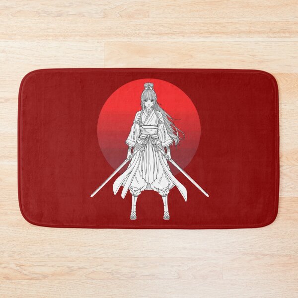 Item preview, Warrior Woman with Red Circle Background. designed and sold by LunaPrintCo.