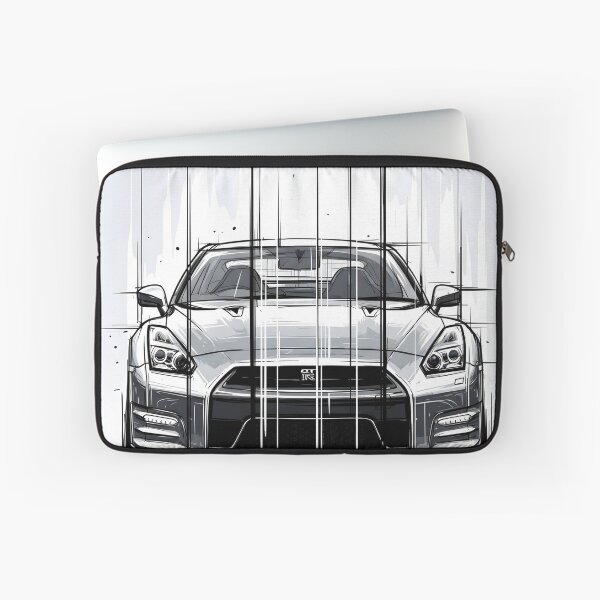 Item preview, Nissan GT-R R35 Line Art Poster JDM Supercar Illustration designed and sold by Motorline44.