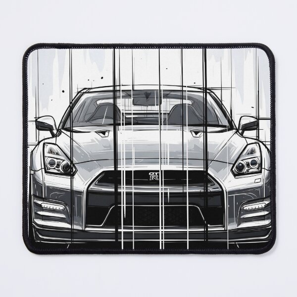 Item preview, Nissan GT-R R35 Line Art Poster JDM Supercar Illustration designed and sold by Motorline44.