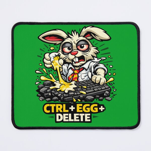 Item preview, Angry Rabbit Office Chaos Graphic Design designed and sold by Shirtaholism.