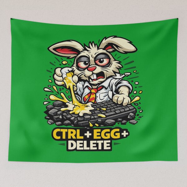 Item preview, Angry Rabbit Office Chaos Graphic Design designed and sold by Shirtaholism.