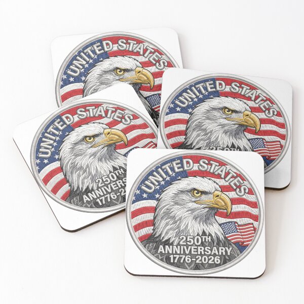 Item preview, United States 250th Anniversary Patriotic Eagle Commemorative Design designed and sold by chattsuede.