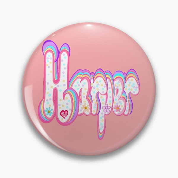 Item preview, Harper Popular Girls and womens Personalized Custom name gifts in flowers pink and pastels designed and sold by Artonmytee.