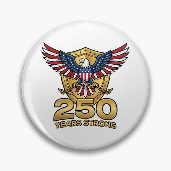 Item preview, US 250th Anniversary Eagle Strong Patriotic Heritage Emblem designed and sold by chattsuede.