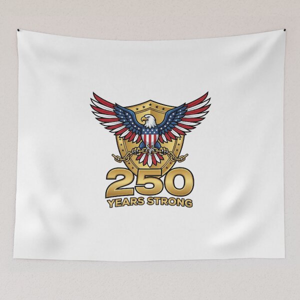 Item preview, US 250th Anniversary Eagle Strong Patriotic Heritage Emblem designed and sold by chattsuede.