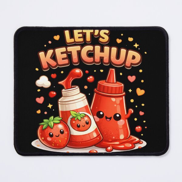 Item preview, Let's Ketchup Cute Food Pun designed and sold by Papier Atelier Art.