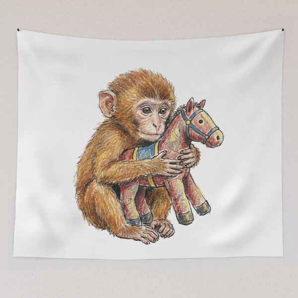 Item preview, Monkey With Plusie Horse designed and sold by LeosCloset.