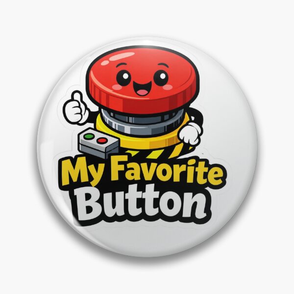 Item preview, Funny Emergency Stop Button Sticker – “My Favorite Button” Industrial Automation Humor for Engineers & Factory Workers designed and sold by Corner-Designs.