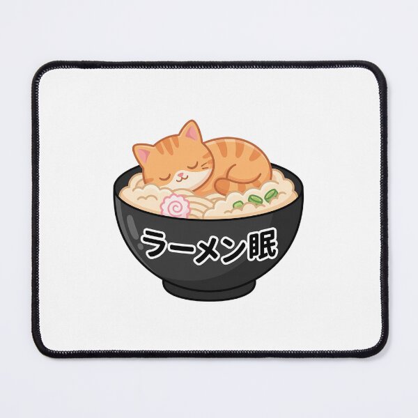 Item preview, Cute Ramen Sleep Cat Kawaii Cartoon Japanese designed and sold by chattsuede.