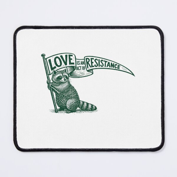 Item preview, raccoon retro meme, love is an act of resistance, funny political activism Anti-ICE designed and sold by borenclolahroy.